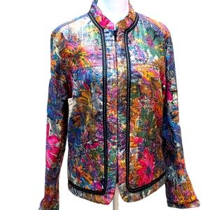 4/$20! Life Style Vintage Floral Jacket